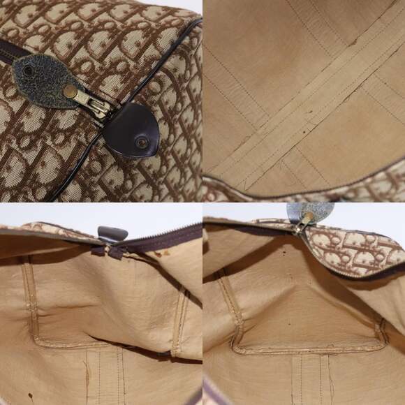 DIOR Trotter Canvas Boston Bag Brown - Picture 11 of 12